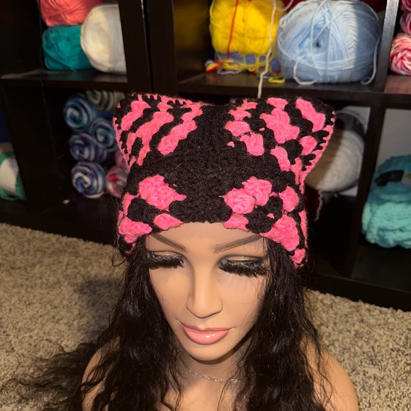 Accessories - Crochet Cat Ear beanie